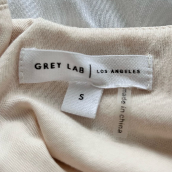 Grey Lab Tan one shoulder top - Picture 3 of 3